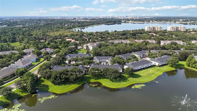6059 Twain St Unit 108, Orlando, FL 32835 - aerial perspective of suburban area with a large body of water