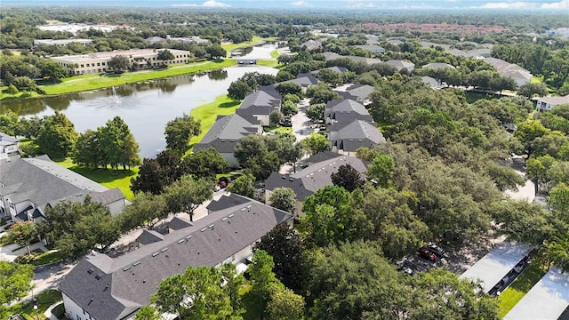 6059 Twain St Unit 108, Orlando, FL 32835 - aerial perspective of suburban area with a nearby body of water
