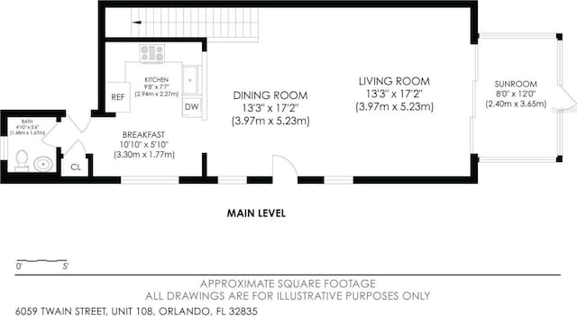 6059 Twain St Unit 108, Orlando, FL 32835 - view of property floor plan