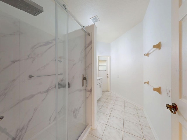 7985 Saint Giles Pl, Orlando, FL 32835 - full bathroom featuring a marble finish shower and vanity