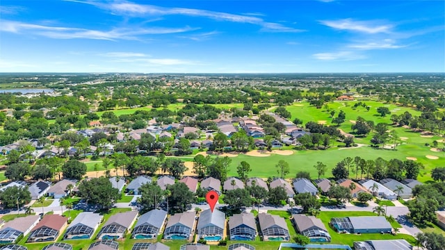 1520 Gulf Vue Dr, Haines City, FL 33844 - aerial perspective of suburban area with a golf club