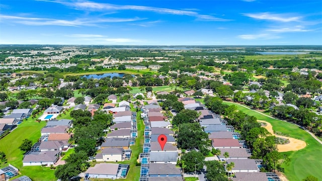 1520 Gulf Vue Dr, Haines City, FL 33844 - aerial view of residential area featuring a golf club and a large body of water