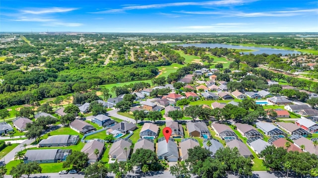 1520 Gulf Vue Dr, Haines City, FL 33844 - aerial view of property's location featuring a nearby body of water and nearby suburban area