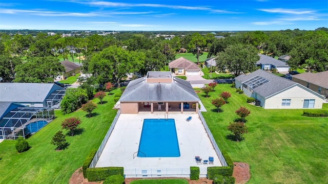 1520 Gulf Vue Dr, Haines City, FL 33844 - aerial view of residential area featuring a pool area
