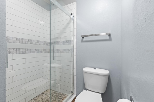 3245 Kings Ridge Ter, Deltona, FL 32725 - full bathroom with a shower stall and a textured wall