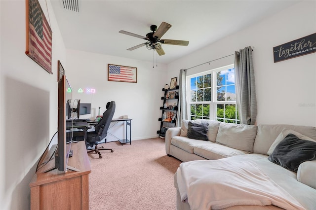 9370 Westmorely St, Groveland, FL 34736 - office space with carpet flooring and ceiling fan