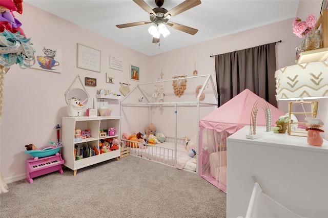 9370 Westmorely St, Groveland, FL 34736 - playroom with carpet flooring and a ceiling fan