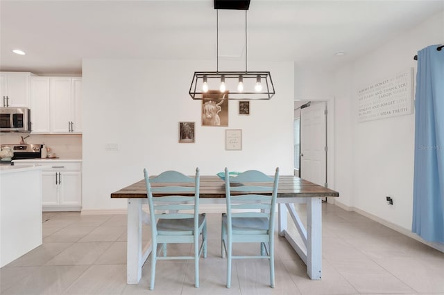 9370 Westmorely St, Groveland, FL 34736 - dining room featuring light tile patterned floors and recessed lighting