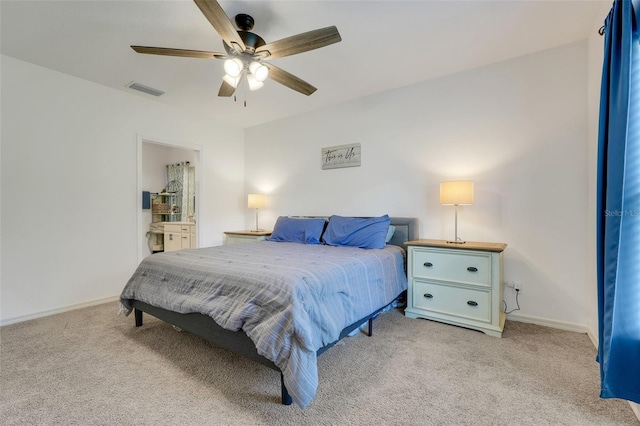 9370 Westmorely St, Groveland, FL 34736 - bedroom featuring light carpet and ceiling fan