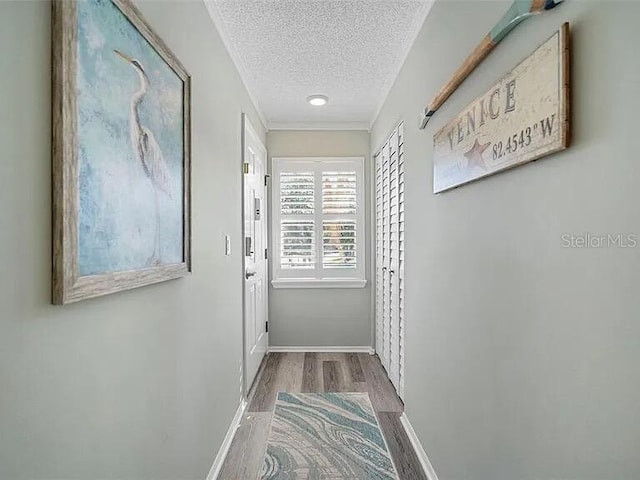 431 Cerromar Ln Unit 446, Venice, FL 34293 - entryway with a textured ceiling and wood finished floors