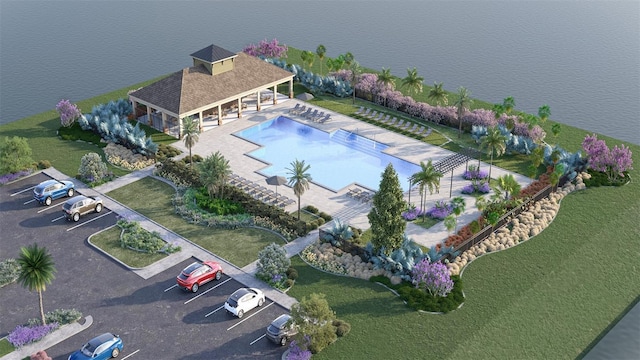 5173 Masser Rd, Saint Cloud, FL 34772 - aerial view of property and surrounding area with a nearby body of water