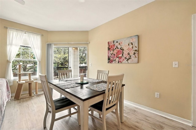 2025 Erving Cir Unit 203, Ocoee, FL 34761 - dining area with light wood finished floors and baseboards