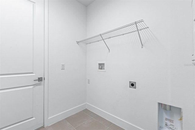 1261 Champions Dr, Daytona Beach, FL 32124 - laundry room featuring washer hookup, hookup for an electric dryer, and tile patterned flooring