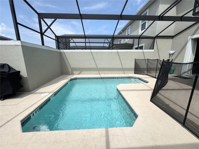 4192 Paragraph Dr, Kissimmee, FL 34746 - view of swimming pool featuring a patio and glass enclosure