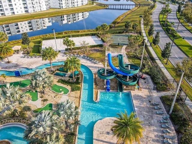 4192 Paragraph Dr, Kissimmee, FL 34746 - drone / aerial view of a pool area