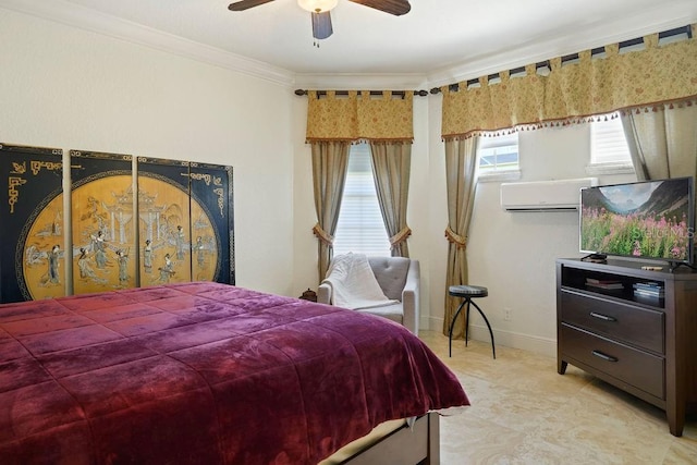 11209 Macaw Ct, Windermere, FL 34786 - bedroom featuring ornamental molding and a ceiling fan