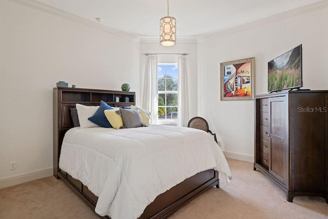 11209 Macaw Ct, Windermere, FL 34786 - bedroom featuring light colored carpet and crown molding