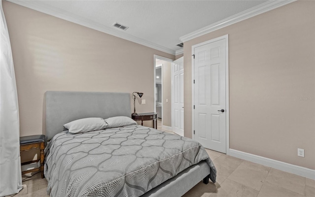 12023 Gold Creek Trl, Windermere, FL 34786 - bedroom featuring ornamental molding and baseboards