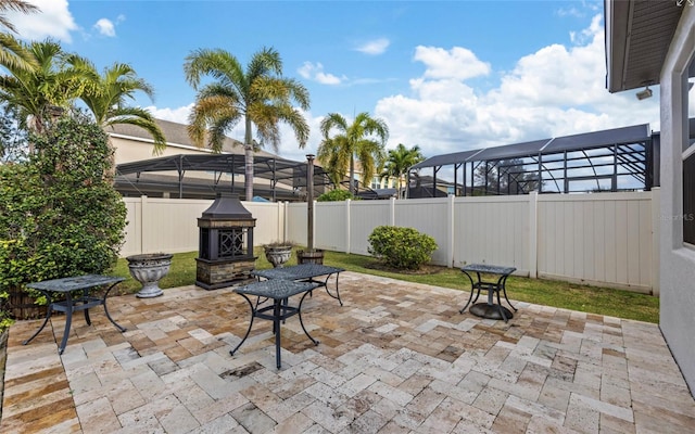 12023 Gold Creek Trl, Windermere, FL 34786 - fenced backyard with a patio area