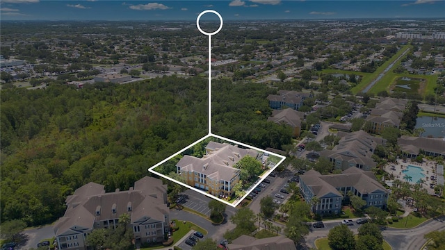 3593 Conroy Rd Unit 416, Orlando, FL 32839 - aerial view of property's location featuring property boundaries highlighted