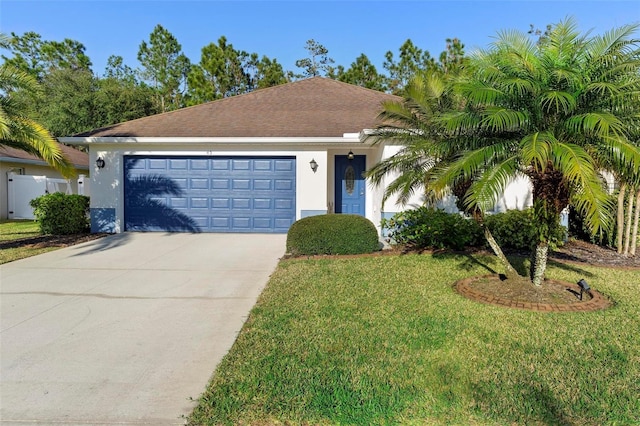 43 Pergola Pl, Ormond Beach, FL 32174 - view of front of house featuring stucco siding, driveway, and an attached garage
