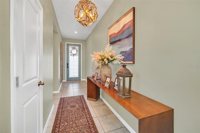 6926 Cucamelon Ct, Windermere, FL 34786 - entryway featuring a chandelier and tile patterned floors