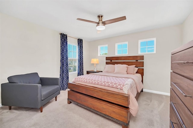 6926 Cucamelon Ct, Windermere, FL 34786 - bedroom featuring light carpet and ceiling fan