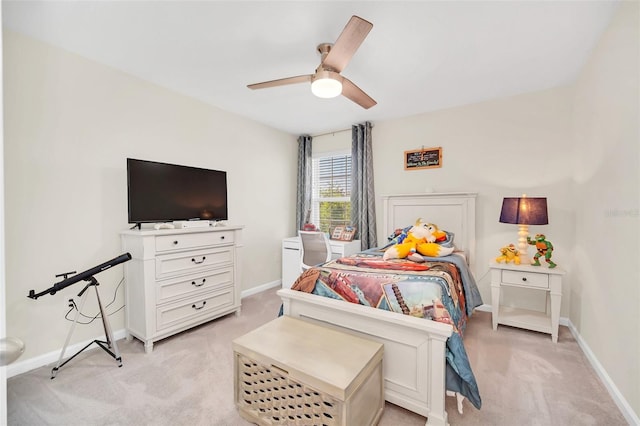 6926 Cucamelon Ct, Windermere, FL 34786 - bedroom featuring light carpet and ceiling fan