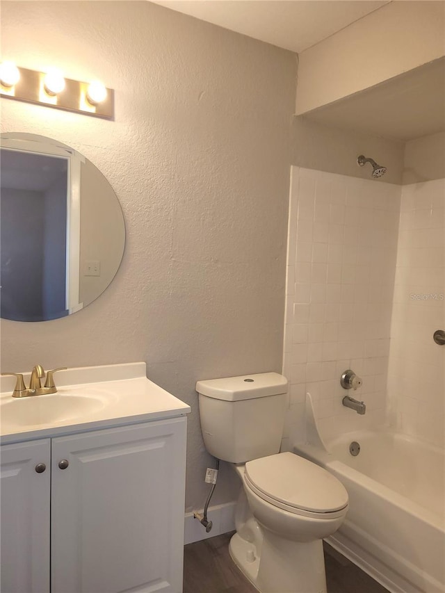 4400 Thornbriar Ln Unit A103, Orlando, FL 32822 - bathroom with vanity,  shower combination, and wood finished floors