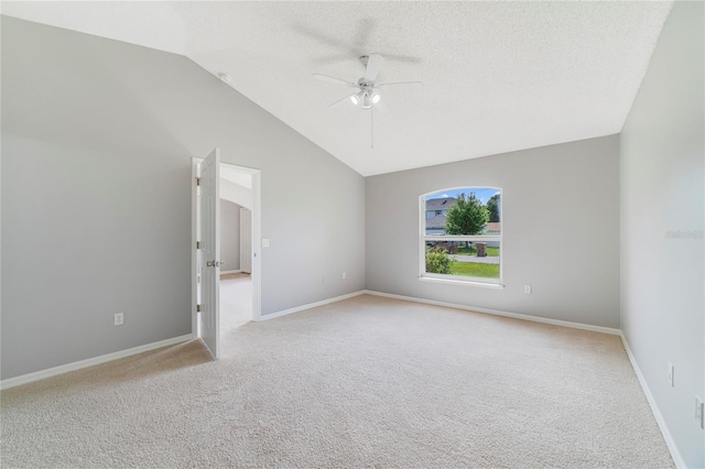 938 Gateshead Ct, Kissimmee, FL 34758 - carpeted empty room featuring a ceiling fan and vaulted ceiling