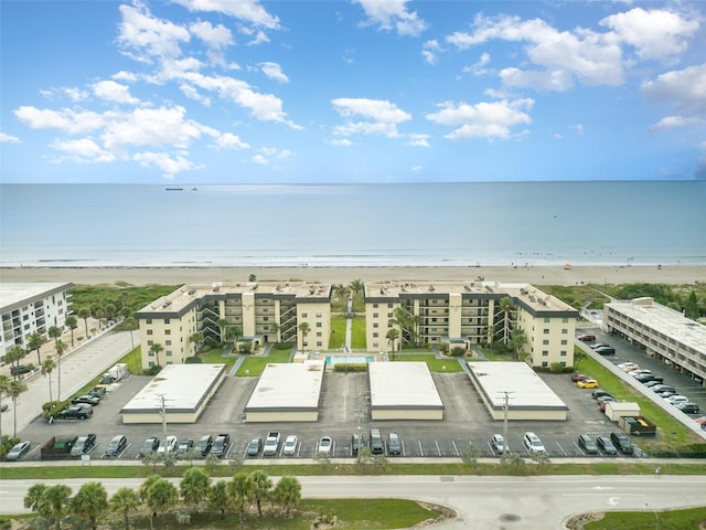 4570 Ocean Beach Blvd Unit 226, Cocoa Beach, FL 32931 - drone / aerial view of apartment complex and waterfront with a beach