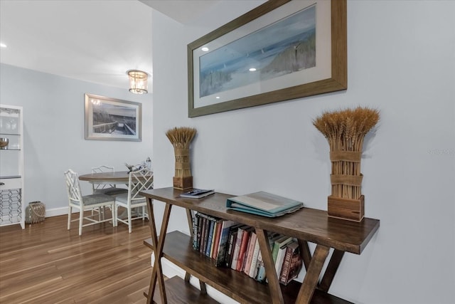 2790 Ocean Shore Blvd Unit 8N, Ormond Beach, FL 32176 - office with wood finished floors and recessed lighting