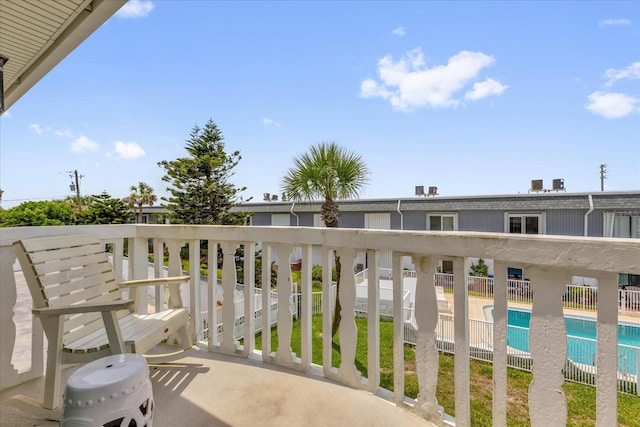 2790 Ocean Shore Blvd Unit 8N, Ormond Beach, FL 32176 - balcony featuring view of pool area and grilling area