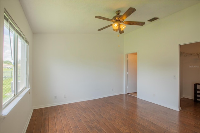 1711 SW 116th Way, Miramar, FL 33025 - spare room with healthy amount of natural light, wood finished floors, and a ceiling fan