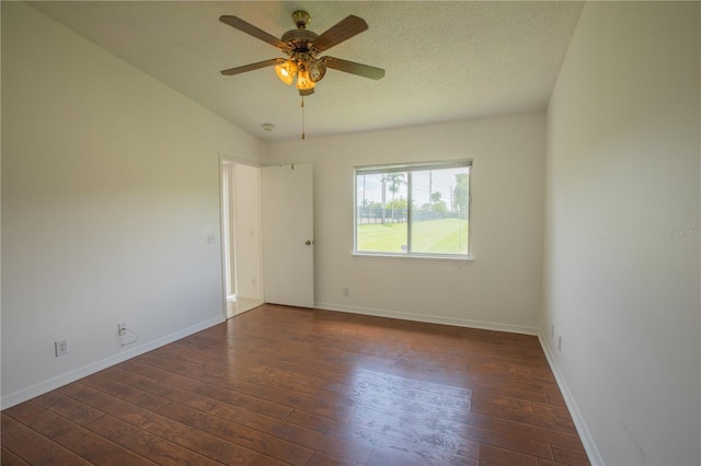 1711 SW 116th Way, Miramar, FL 33025 - empty room with dark wood-style floors, ceiling fan, and a textured ceiling