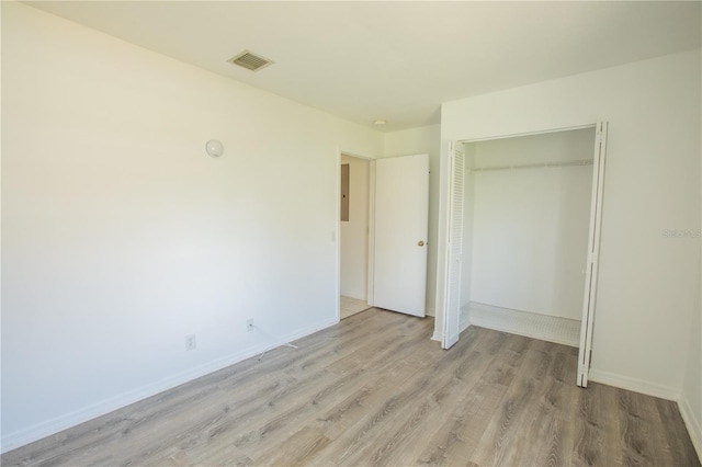 1711 SW 116th Way, Miramar, FL 33025 - unfurnished bedroom with light wood-type flooring and a closet