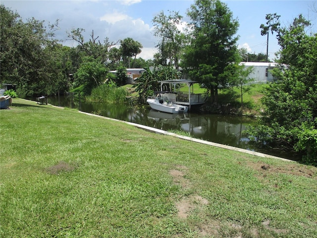 exterior space featuring a water view