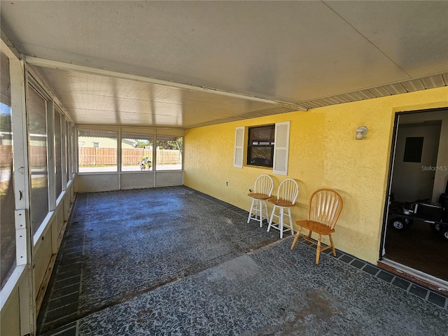 view of sunroom