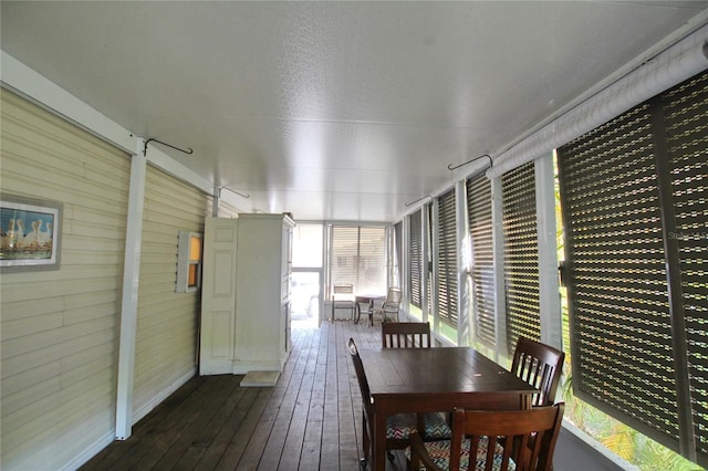 view of sunroom