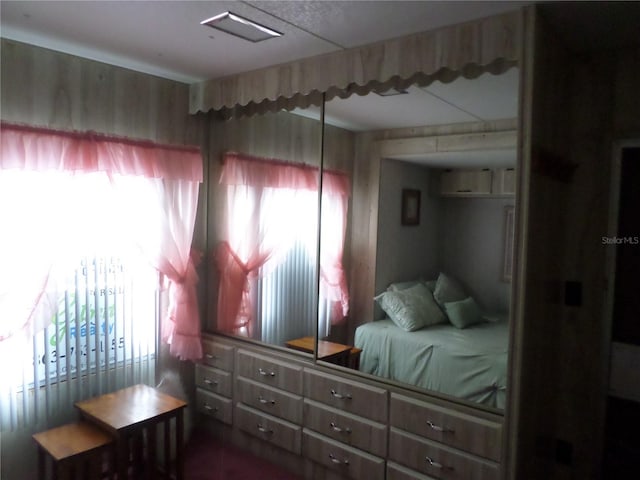 bedroom featuring multiple windows