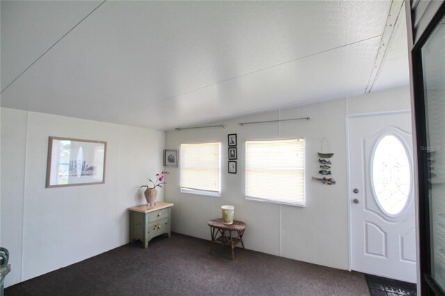 view of carpeted entryway