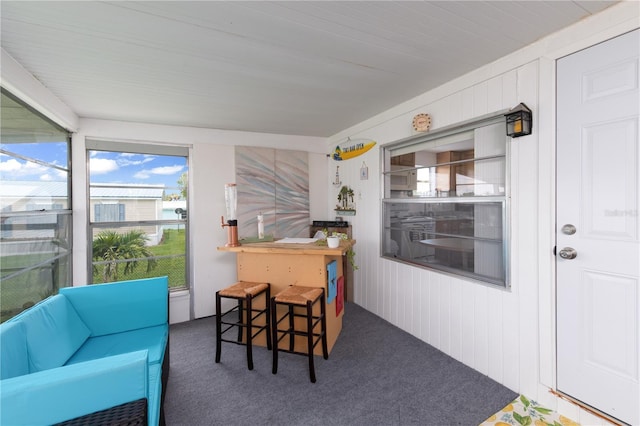 view of sunroom / solarium