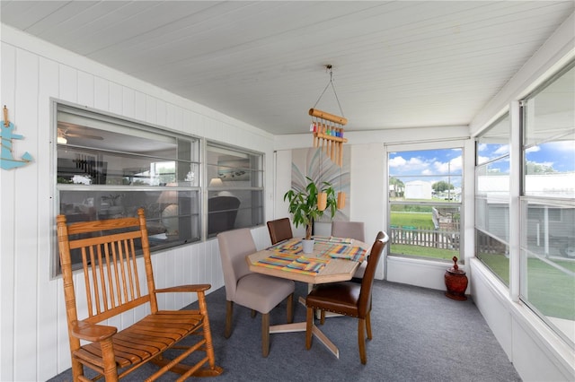 view of sunroom