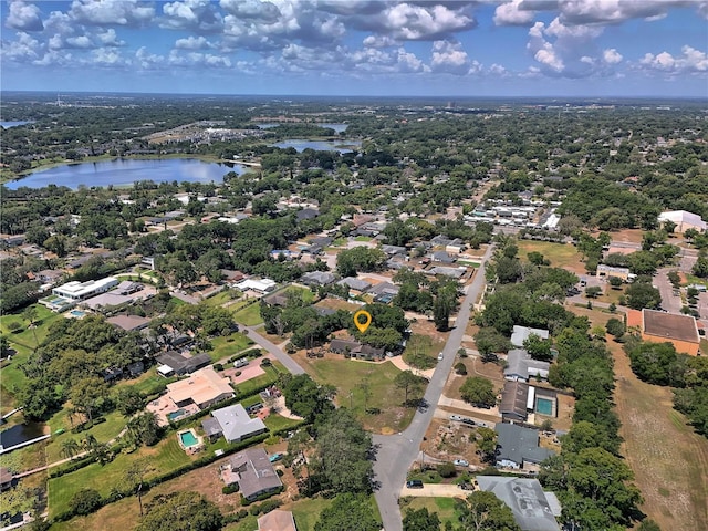 245 Lake Seminary Cir, Maitland, FL 32751 - birds eye view of property with a water view