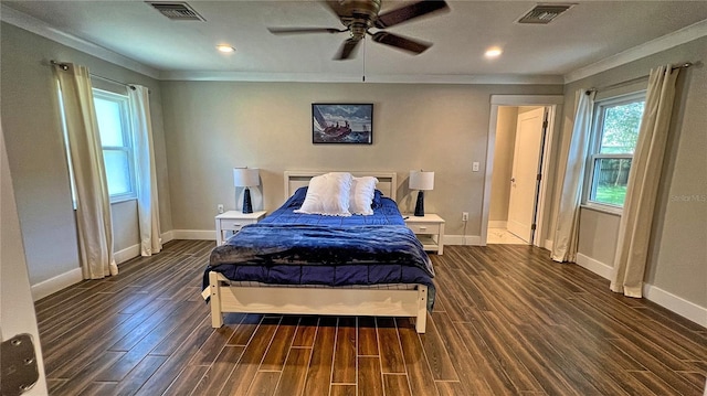 245 Lake Seminary Cir, Maitland, FL 32751 - bedroom featuring visible vents, baseboards, and wood finished floors