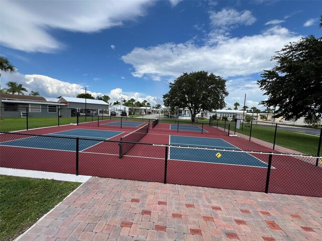 view of tennis court