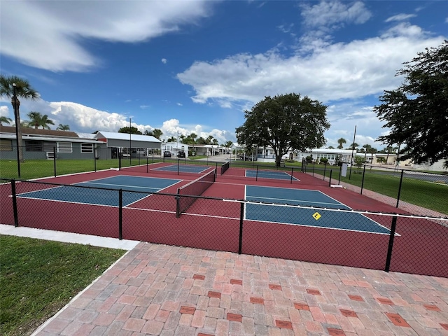 view of sport court