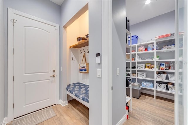 interior space featuring light hardwood / wood-style floors