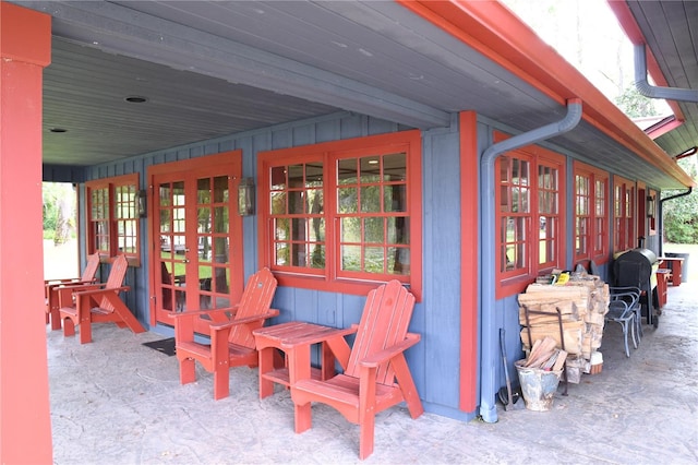 view of patio / terrace with french doors