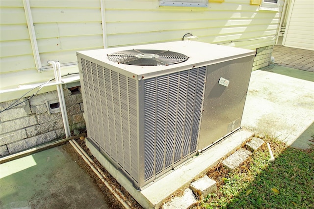 exterior details with central AC unit